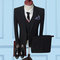 Veste + gilet + pantalon costumes hommes slim fit ensembles blazers trois pièces