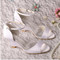 Chaussures de mariage compensées taille réelle du talon 3.15 pouce tendance automne hiver