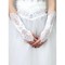 Satin Sequin Blanc Chic | Gants de mariée modernes