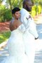 Robe de mariée en satin de mode de bal incroyable de traîne courte naturel
