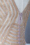Robe de soirée avec zip avec cristal de traîne courte avant-gardiste longue