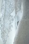 Robe de mariée intemporel avec zip avec manche 1/2 de sirène noeud