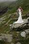 Robe de mariée romantique facile luxueux jusqu'au sol decoration en fleur