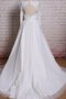 Robe de mariée elégant textile en tulle jusqu'au sol noeud de traîne moyenne