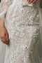 Robe de mariée fait main de traîne moyenne a eglise naturel romantique