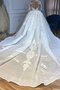 Robe de mariée merveilleux avec manche longue naturel elégant longue