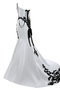 Robe de mariée romantique formelle classique eclaté avec sans manches