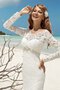 Robe de mariée delicat romantique noeud en dentelle en plage