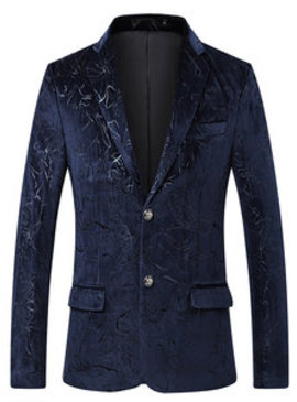 Slim veste imprimé hommes costumes mode luxe asiatique taille blazer