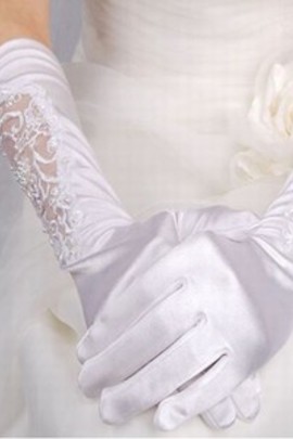 Gants de luxe taffetas blanc de mariée