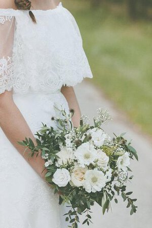 Robe de mariée vintage elégant facile ligne a avec zip