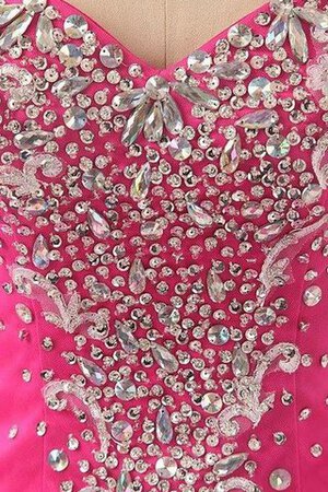 Robe de quinceanera longue de mode de bal en tulle col en forme de cœur avec perle