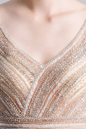 Robe de bal distinctif avec perle en tulle sexy exclusif