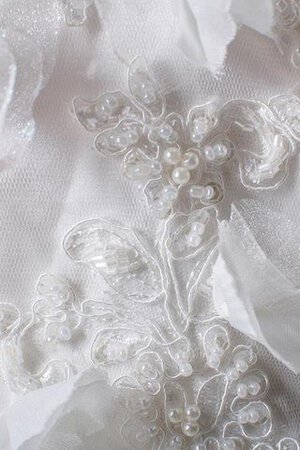 Robe de mariée avec décoration dentelle avec perle de lotus de mode de bal jusqu'au sol