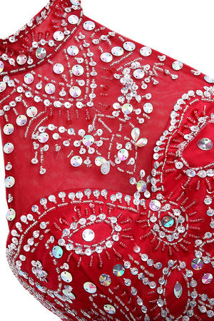 Robe de bal vintage avec cristal avec perle avec sans manches de bustier