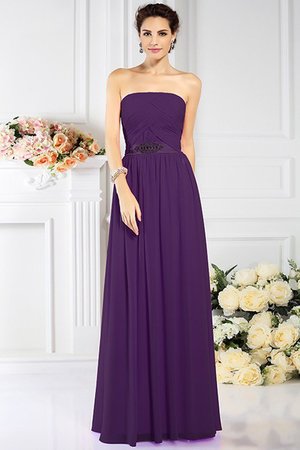 Robe demoiselle d'honneur plissage avec chiffon de bustier de princesse avec fronce