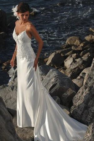 Robe de mariée nature romantique ruché manche nulle a plage