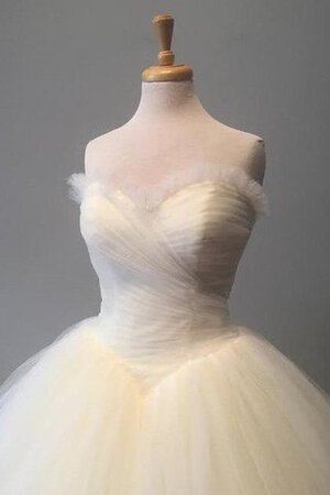Robe de mariée croisade de mode de bal avec nœud à boucles col en forme de cœur sans dos