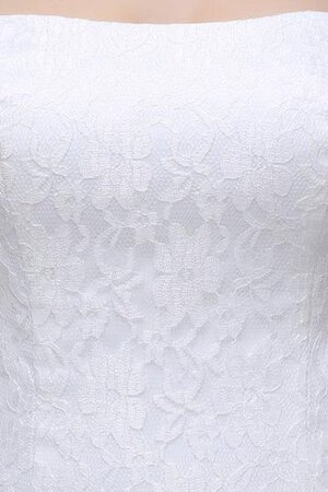 Robe de mariée naturel textile en tulle sans dos avec sans manches avec décoration dentelle