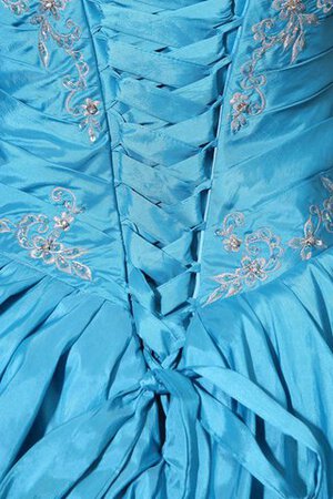 Robe de quinceanera ligne a ornée de lotus col en forme de cœur de mode de bal