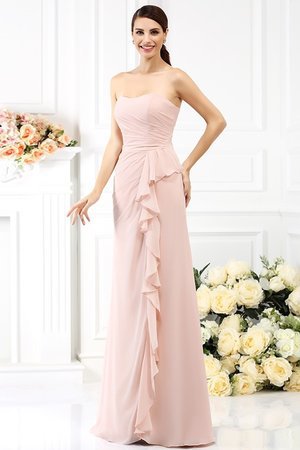 Robe de bal plissage longue avec chiffon avec fronce de col en cœur