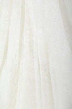 Robe de mariée plissage de sirène de col en v jusqu'au sol cordon