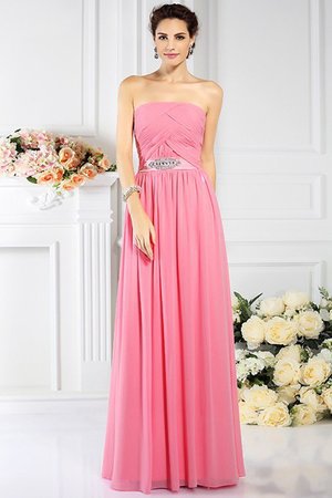 Robe demoiselle d'honneur plissage avec chiffon de bustier de princesse avec fronce