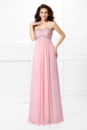 Robe de bal naturel longue col en forme de cœur manche nulle de princesse