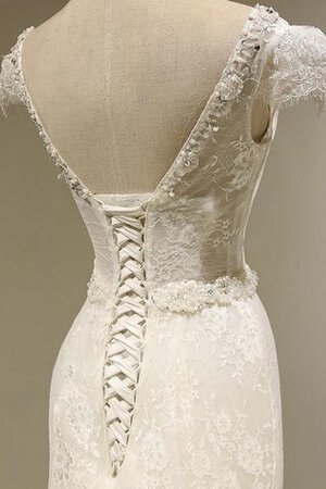 Robe de mariée longue officiel naturel brodé cordon