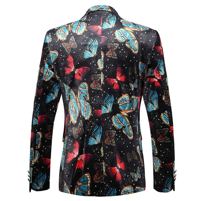 Mode manteau blazers occasionnels floral marque costumes blazers