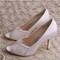 Chaussures de mariage taille réelle du talon 3.15 pouce eté talons hauts romantique