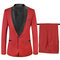 Costume ensemble rouge veste de mariage hôte fête