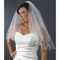 Simple Belle court Voile de mariage