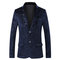 Slim veste imprimé hommes costumes mode luxe asiatique taille blazer