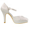 Chaussures de mariage taille réelle du talon 3.94 pouce plates-formes luxueux talons hauts