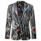 Mode manteau blazers occasionnels floral marque costumes blazers