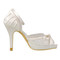 Chaussures de mariage talons hauts plates-formes taille réelle du talon 3.94 pouce moderne