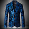 Blazer décontracté floral hommes impression pour hommes costumes jaqueta