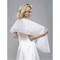 Organza blanc élégant | Modeste volants Bolero