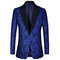 Conceptions de bal costume imprimer hommes bleu tuxedos