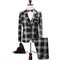 Costume hommes plaid costume terno bureau classique robe de mariée