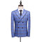 Hommes 3 pièces robe hommes plaid costumes d'affaires costume de mariage mode