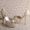 Chaussures de mariage talons hauts hauteur de plateforme 0.98 pouce plates-formes romantique