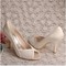 Chaussures de mariage taille réelle du talon 3.15 pouce eté talons hauts romantique