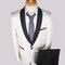 Imprimé blazer noir hommes hommes costumes pour mariage nouveau costume terno