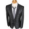 Imprimé blazer noir hommes hommes costumes pour mariage nouveau costume terno