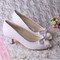 Chaussures de mariage taille réelle du talon 1.97 pouce hiver tendance