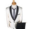 Imprimé blazer noir hommes hommes costumes pour mariage nouveau costume terno