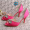 Chaussures pour femme taille réelle du talon 3.54 pouce automne romantique talons hauts