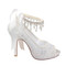 Chaussures de mariage dramatique plates-formes hauteur de plateforme 0.59 pouce talons hauts